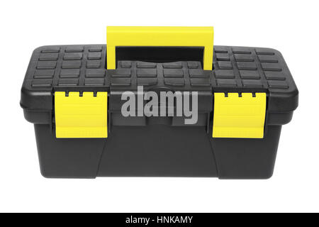Black Tool Box On White Background Stock Photo