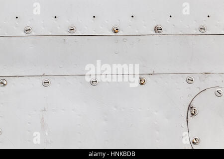 metal surface with rivets Stock Photo