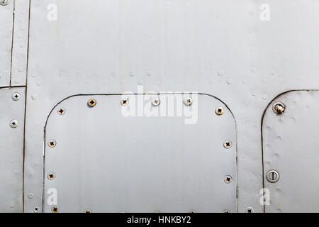 metal surface with rivets Stock Photo