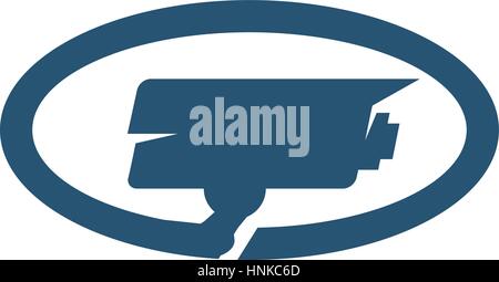 Surveillance Monitor Stock Vector