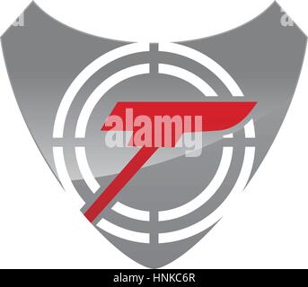 Shield Surveillance Stock Vector