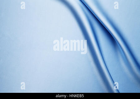 Blue silk Stock Photo