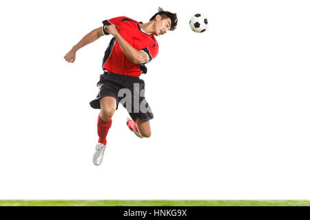 Football player is playing football Stock Photo