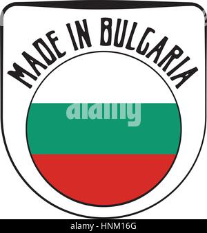 Made in Bulgaria badge sign. Vector illustration Stock Vector