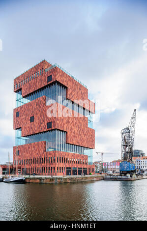 Belgium, Antwerp, MAS - museum aan de stroom Stock Photo