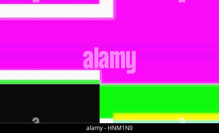 Futuristic, digital video malfunction screen display. From a series of abstract future tech imagery. Stock Photo