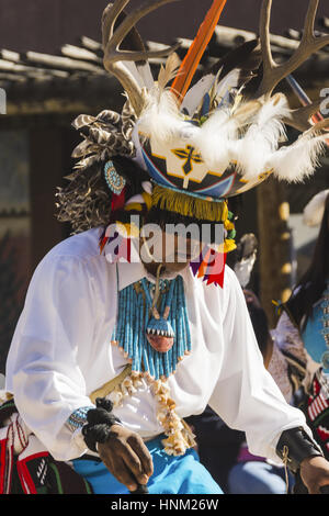 New Mexico, Albuquerque, Indian Pueblo Cultural Center, Zuni Eagle dance performance Stock Photo