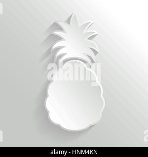 Vector Pineapple Icon Stock Vector
