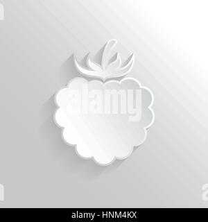 Vector Raspberry Icon Stock Vector