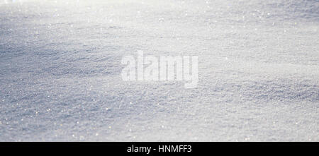 Soft sparkling snow texture or background Stock Photo