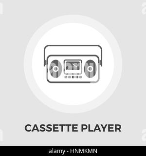 Boom box icon vector. Flat icon isolated on the white background. Editable EPS file. Vector illustration. Stock Vector