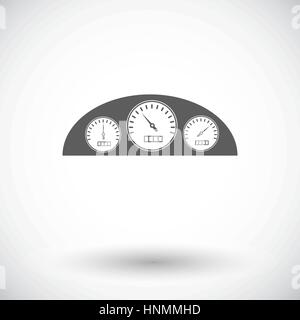 Dashboard. Single flat icon on white background. Vector illustration. Stock Vector