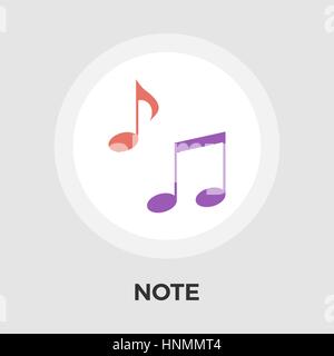 Note Icon Vector. Flat icon isolated on the white background. Editable EPS file. Vector illustration. Stock Vector