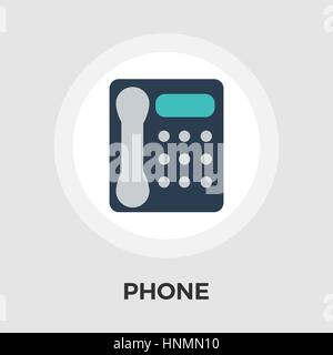 Office phone icon vector. Flat icon isolated on the white background. Editable EPS file. Vector illustration. Stock Vector