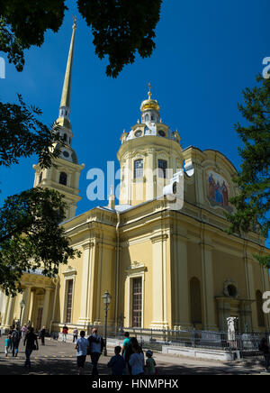 ST. PETERSBURG, RUSSIA - JULY 11, 2016: Peter and Paul Cathedral, St. Petersburg, Russia Stock Photo
