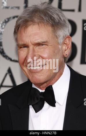 Los Angeles, United States Of America. 15th Jan, 2012. US actor Harrison Ford attends the 69th Annual Golden Globe Awards presented by the Hollywood Foreign Press Association in Hotel Beverly Hilton in Los Angeles, USA, on 15 January 2012. Photo: Hubert Boesl | usage worldwide/dpa/Alamy Live News Stock Photo