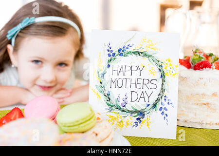 Happy mothers day greeting card Stock Photo