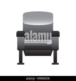 theatre chair icon over white background. vector illustration Stock Vector