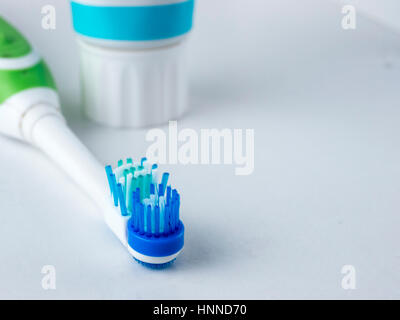 Electric toothbrush isolated on a white background Stock Photo