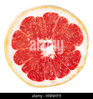 Stihli, tasty grapefruit slice isolated on white background. Advertising photography Stock Photo