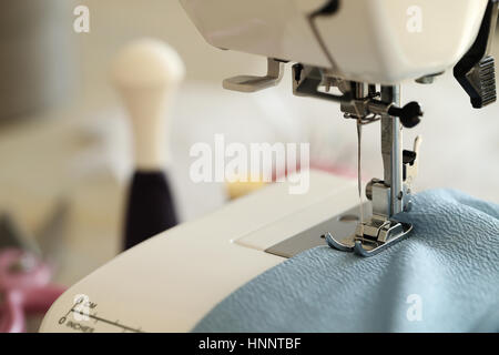Sewing tools on the table Stock Photo