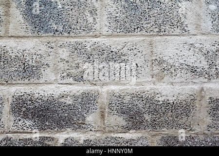 newly built breeze concrete block wall in the uk Stock Photo
