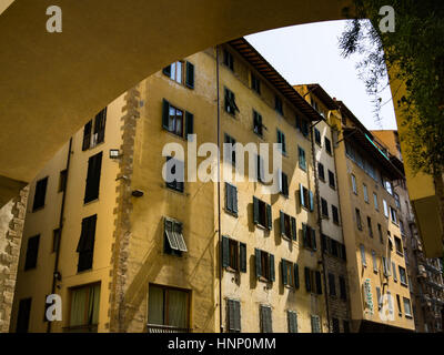 Street level architectural details of Florence, Tuscany, Italy. Stock Photo