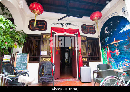 Guest house in Lorong Stewart, Georgetown, Penang, Malaysia Stock Photo