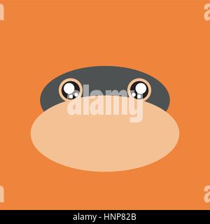 Cartoon monkey Background Stock Vector