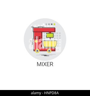 Mixer Electronic Cooking Utensils Icon Stock Vector