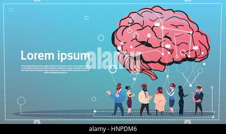 Mix Race People Group Using Gadgets Brainstorming Remote Workers Social Network Communication Concept Stock Vector