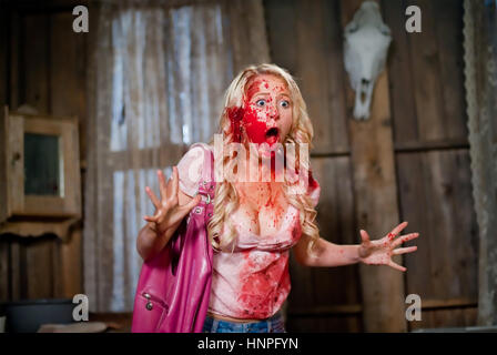 TUCKER AND DALE vs EVIL 2010 Reliance Big Pictures film with Katrina Bowden Stock Photo