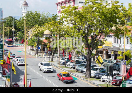 Jalan Masjid Kapitan Keling, Georgetown, Penang, Malaysia Stock Photo