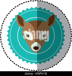 emblem bear hunter city icon, vector illustration image Stock Vector