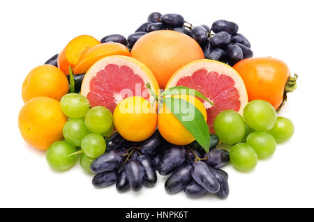 fruits and berries isolated on a white background Stock Photo