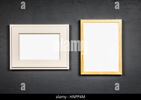 Picture frame on dark background Stock Photo
