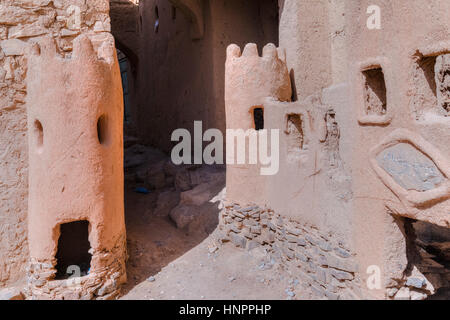 old village in Al Hamra, Oman, Middle East, Asia Stock Photo