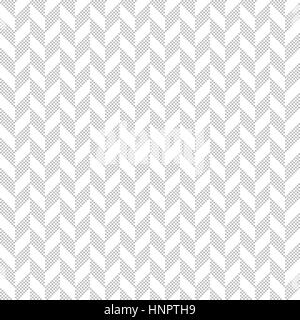 Seamless pattern. Classical pixel texture with small squares in the form of waves. Repeating geometrical shapes, parallelograms, squares. Monochrome.  Stock Vector