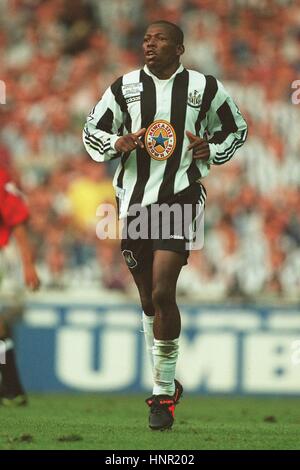 FAUSTINO ASPRILLA NEWCASTLE UNITED FC 13 August 1996 Stock Photo