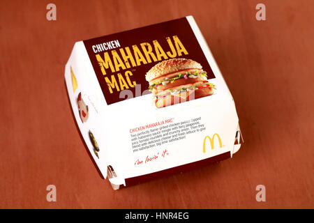 McDonald's Chicken Maharaja Mac Stock Photo