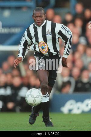 FAUSTINO ASPRILLA NEWCASTLE UNITED FC 27 November 1996 Stock Photo