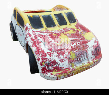 An abandoned and faded yellow child's toy spade Stock Photo - Alamy