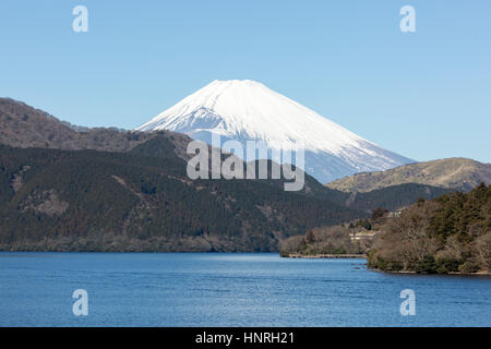 Japan . Mount Fuji viewed from Lake Ashi , Motohakone , Hakone Stock Photo
