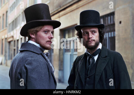 The Young Karl Marx is a 2017 film about Karl Marx directed by Haitian Raoul Peck, co-written by Peck and Pascal Bonitzer, and starring August Diehl.   This photograph is for editorial use only and is the copyright of the film company and/or the photographer assigned by the film or production company and can only be reproduced by publications in conjunction with the promotion of the above Film. A Mandatory Credit to the film company is required. The Photographer should also be credited when known. Stock Photo