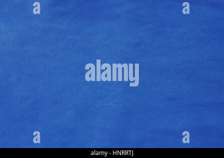 Blue leather texture closeup. Useful as for background. Stock Photo