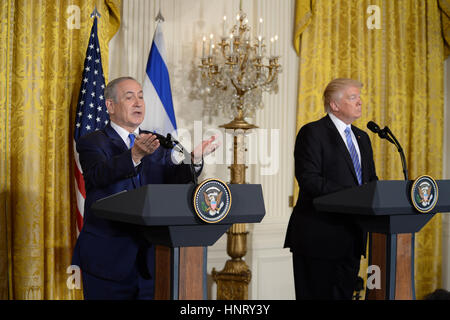 President Donald Trump Welcomes Israeli Prime Minister Benjamin 