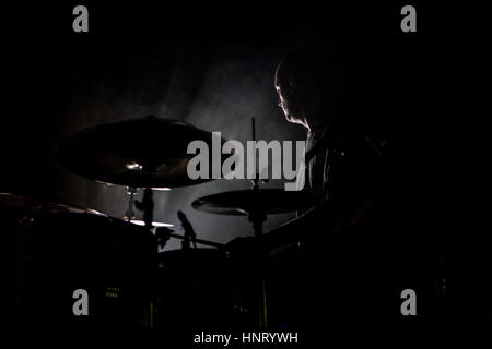 Italy. 15th February 2017. Danish electronic music producer and multi-instrumentalist Trentemøller performs live at Fabrique to present the new album Fixion Credit: Mairo Cinquetti/Alamy Live News Stock Photo