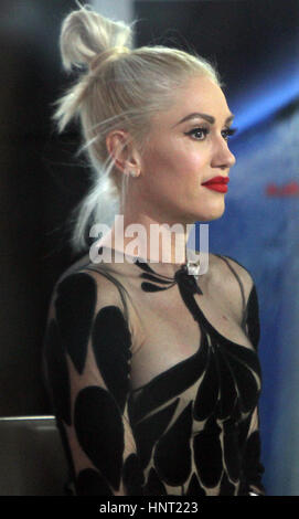 New York, USA. 15th February 2017.Gwen Stefani at Today Show to talk about new season the Voice in New York . February 15, 2017. Credit:RW/MediaPunch/Alamy Live News Stock Photo