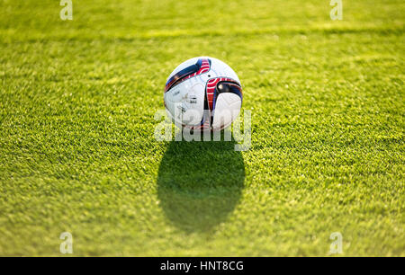 Vigo, Spain. 16th Feb, 2017. Football ball during the football match of First leg of Round of 32 of UEFA Europe League 2016/2017 between RC Celta de Vigo and FK Shajtar Donetsk at Balaidos Stadium on February 16, 2017 in Vigo, Spain. Credit: David Gato/Alamy Live News Stock Photo