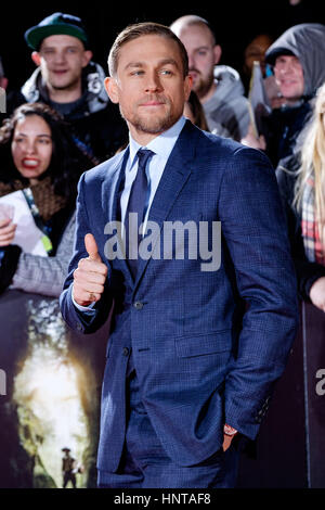 London, UK. 16th February 2017. Charlie Hunnam arrives at the UK Premiere of the Lost City of Z on 16/02/2017 at The British Museum, . Persons pictured: Charlie Hunnam. Picture by Credit: Julie Edwards/Alamy Live News Stock Photo